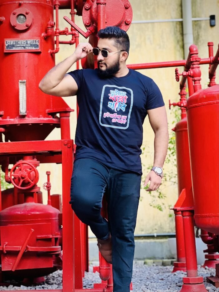 তুই তো মারা খাবি তুই খাবি না তো কে খাবে – T-Shirt - Image 2